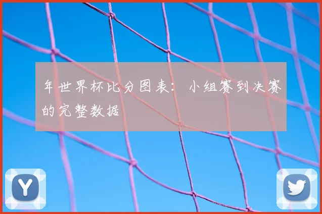 年世界杯比分图表：小组赛到决赛的完整数据
